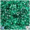 BeadTin Emerald Transparent 11mm TriBead Plastic Craft Beads (500pcs)